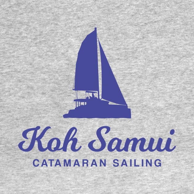Koh Samui Catamaran Sailing by BlueTodyArt